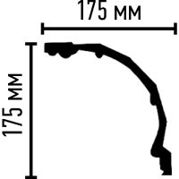 Карниз Decomaster 2400x175x175 мм арт-DP 41А — фото 3, Карнизы