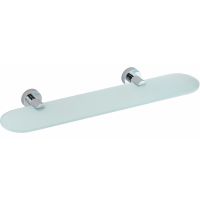 Стеклянная полка WasserKRAFT Donau K-9424 Хром — фото 1, Полки для ванной и душа