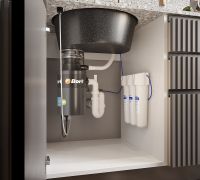 Кухонная мойка Domaci Бьелла DMC-08K арт-GWS-08K-308 черная — фото 7, Кухонные мойки