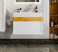 Тумба под раковину Бриклаер Берлин 80 подвесная Белый глянец арт-4627125416088 — фото 2, Тумбы под раковину