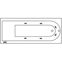 Товар: Акриловая ванна Excellent Aurum Slim 150x70 WAEX.AUR15S.HYDRO.CR с гидромассажем - фото 4 Акриловая ванна Excellent Aurum Slim 150x70 WAEX.AUR15S.HYDRO.CR с гидромассажем — фото 4, Ванны