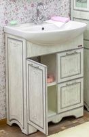 Товар: Тумба под раковину Sanflor Адель 65 Н0000000555 Белая с патиной Серебро - фото 2 Тумба под раковину Sanflor Адель 65 Н0000000555 Белая с патиной Серебро — фото 2, Мебель для ванной