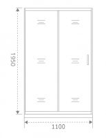 Душевая дверь Good Door Antares WTW-110-W-CH 110 профиль Хром с узором Волна — фото 4, Душевые двери в нишу