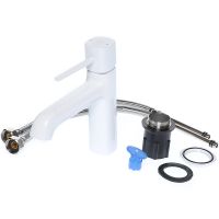 Товар: Смеситель для раковины Orange Karl M05-021w Белый - фото 3 Смеситель для раковины Orange Karl M05-021w Белый — фото 3, Смесители