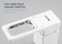 Смеситель на борт ванны Gappo G17-8 Белый Хром арт-G1117-8 — фото 4, Смесители на борт ванны