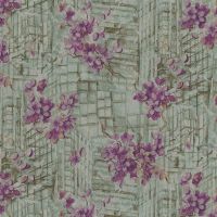 Обои Decori-Decori City 83267 Винил на флизелине (1,06*10,05) Зеленый/Фиолетовый, Цветы — фото 1, Обои для стен