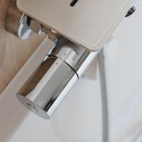 Товар: Смеситель для ванны Jacob Delafon Metro E21768-CP с термостатом Хром - фото 3 Смеситель для ванны Jacob Delafon Metro E21768-CP с термостатом Хром — фото 3, Смесители