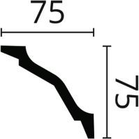 Карниз NMC Wallstyl Essenza DSCLWT200260 2000x75x75 мм — фото 3, Карнизы