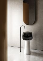 Товар: Раковина Abber Kristall 50 AT2706White-Onyx Белая Черная - фото 4 Раковина Abber Kristall 50 AT2706White-Onyx Белая Черная — фото 4, Раковины напольные