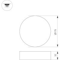 Товар: Накладной светильник Arlight Rondo 022904(2) Белый Черный - фото 8 Накладной светильник Arlight Rondo 022904(2) Белый Черный — фото 8, Светильники