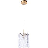 Подвесной светильник Divinare Felis 6005/17 SP-1 Прозрачный Латунь — фото 1, Подвесные светильники