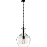 Подвесной светильник Crystal Lux Constancia SP1 Brown Прозрачный Коричневый — фото 2, Подвесные светильники