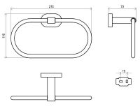 Кольцо для полотенец Ravak Chrome X07P190 Хром — фото 4, Полотенцедержатели