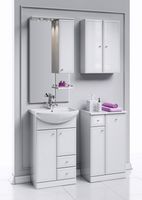 Тумба под раковину Aqwella Барселона 55 Белая арт-Ba.01.05/2 — фото 3, Тумбы под раковину