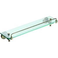 Стеклянная полка Art&Max Antic AM-E-2682Q Бронза — фото 1, Полки для ванной и душа