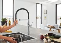 Товар: Смеситель для кухни Grohe Essence New 30294000 Хром Черный - фото 5 Смеситель для кухни Grohe Essence New 30294000 Хром Черный — фото 5, Смесители
