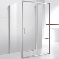 Душевой уголок Cezares Molveno 140x80 MOLVENO-AH-12-140/80-C-Cr-IV профиль Хром стекло прозрачное — фото 1, Прямоугольные душевые уголки