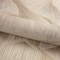 Обои Fipar Platino R 23713 Винил на флизелине (1,06*10,05) Серый/Золото/Бежевый, Абстракция/Перья — фото 3, Обои для стен