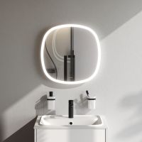 Товар: Зеркало AM.PM Func 55 M8FMOX0551WGS с подсветкой с ИК-сенсорным выключателем - фото 2 Зеркало AM.PM Func 55 M8FMOX0551WGS с подсветкой с ИК-сенсорным выключателем — фото 2, Мебель для ванной