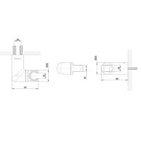 Товар: Держатель ручного душа Bravat Черный матовый арт-P7185BW-ENG - фото 2 Держатель ручного душа Bravat Черный матовый арт-P7185BW-ENG — фото 2, Держатели для душа