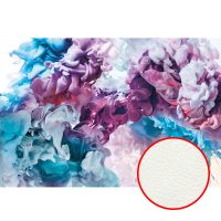 Фреска Ortograf Fluid art 33579 Фактура флок FLK Флизелин (4*2,7) Фиолетовый/Голубой, Абстракция — фото 1, Фрески