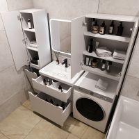 Товар: Тумба под раковину Style Line Марелла 70 Люкс Plus СС-00002398 Белый матовый антискрейтч - фото 5 Тумба под раковину Style Line Марелла 70 Люкс Plus СС-00002398 Белый матовый антискрейтч — фото 5, Мебель для ванной