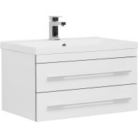 Тумба с раковиной Aquanet Верона 75 287672 подвесная Белая — фото 1, Тумбы с раковиной