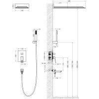 Душевая система Timo Briana SX-7119/00SM Хром — фото 3, Встраиваемые душевые комплекты