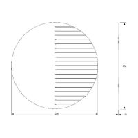 Зеркало Evoform Florentina d80 с гравировкой арт-BY 5012 — фото 5, Зеркала в ванную комнату