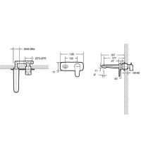 Смеситель для раковины Bravat Source Черный матовый арт-P8173218BW-ENG — фото 2, Смесители для раковины