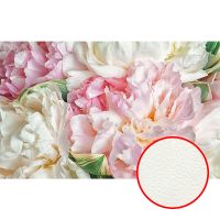 Фреска Ortograf Цветы 5403 Фактура флок FLK Флизелин (1,6*1) Белый/Розовый, Цветы арт-5403 (флок FLK) — фото 1, Фрески