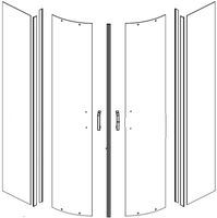 Душевая дверь для кабины Aquanet Passion EVO Стекло прозрачное арт-258800 — фото 2, Раздвижные душевые двери