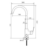 Смеситель для кухни WesnaArt Ocean OCE12-110 Хром — фото 3, Смесители для кухни