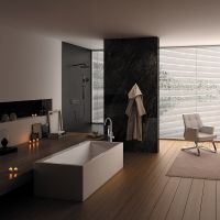 Душевая система Black&White Universe U7646GM 7646GM с термостатом Gun Metal — фото 6, Душевое оборудование. Душевая программа