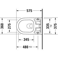 Товар: Унитаз Duravit ME by Starck 2510092000 подвесной без сиденья - фото 3 Унитаз Duravit ME by Starck 2510092000 подвесной без сиденья — фото 3, Подвесные унитазы