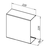 Товар: Металлическая полка Aquanet Магнум 22.5 302223 Черная матовая - фото 5 Металлическая полка Aquanet Магнум 22.5 302223 Черная матовая — фото 5, Полки для ванной и душа