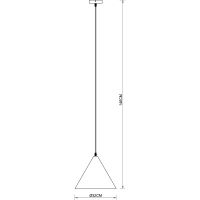 Подвесной светильник Artelamp David A7041SP-1BK Латунь матовая Черный — фото 4, Подвесные светильники