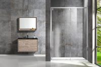 Душевая дверь Vincea Lugano 130 VDS-1L130CL-1 профиль Хром стекло прозрачное — фото 2, Раздвижные душевые двери