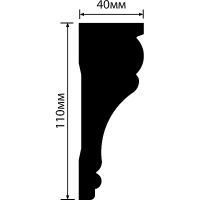Карниз HIWOOD T1011 2000x110x40 мм — фото 2, Карнизы
