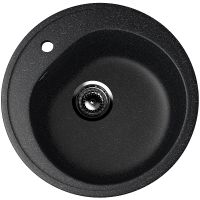 Кухонная мойка Ulgran Classic U-101-308 Черная — фото 1, Кухонные мойки