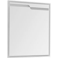 Зеркало Aquanet Модена 75 198492 с подсветкой Белое — фото 1, Зеркала в ванную комнату