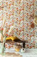 Обои Caselio Flower Power 101857129 Винил на флизелине (0,53*10,05) Зеленый, Цветы — фото 2, Обои для стен