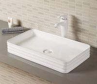 Раковина-чаша CeramaLux 65 W1531 (D1408) Белая — фото 2, Раковины накладные