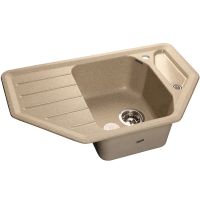 Кухонная мойка GranFest Corner GF-C800E Песочная — фото 1, Кухонные мойки