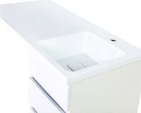 Тумба с раковиной Orange Sistema 100 R ST-40TUW+RAR Белая глянцевая — фото 11, Тумбы с раковиной