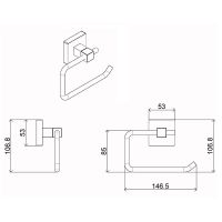 Товар: Держатель туалетной бумаги Azario Rina AZ-87010A Хром - фото 2 Держатель туалетной бумаги Azario Rina AZ-87010A Хром — фото 2, Держатели туалетной бумаги