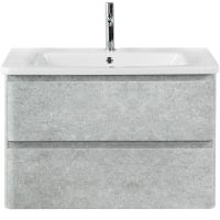 Тумба под раковину BelBagno 80 подвесная Cemento Verona Grigio арт-ALBANO-CER-800-2C-SO-CVG — фото 1, Тумбы под раковину