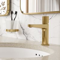 Смеситель для раковины WasserKRAFT Ems 7603 Золото глянцевое — фото 2, Смесители