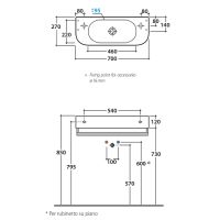 Раковина Globo Forty3 70 SCT70.BI*0 Белая — фото 4, Раковины