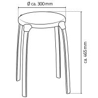 Табурет в ванную Ridder Max А1050117 Серый — фото 5, Сиденья